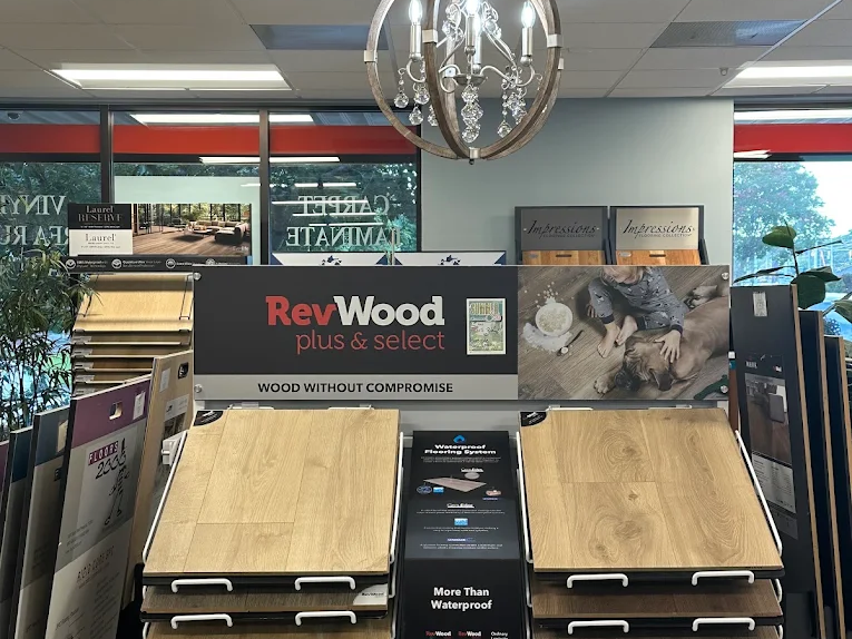 revwood flooring samples at Clayton Flooring Center