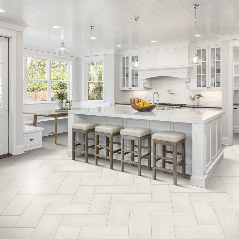 Clayton Flooring Center providing tile flooring solutions in Clayton, NC area - Sinova - White Canvas