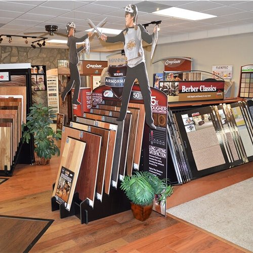 Hardwood flooring options in our Clayton, NC showroom
