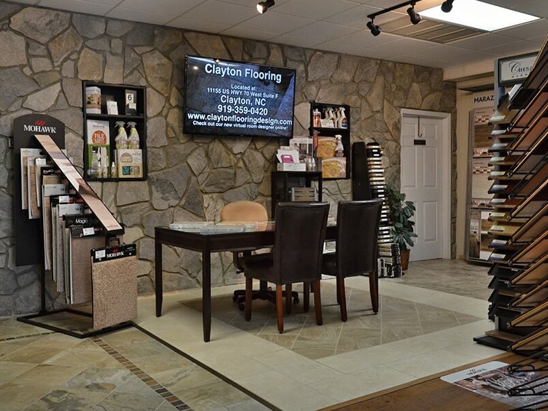 Clayton Flooring Center showroom in Clayton, NC