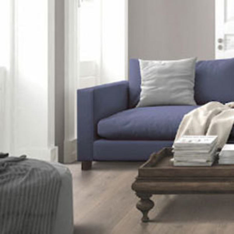 A blue sofa